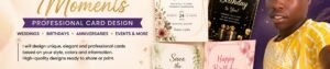 Professional Wedding, Birthday & Event Card...