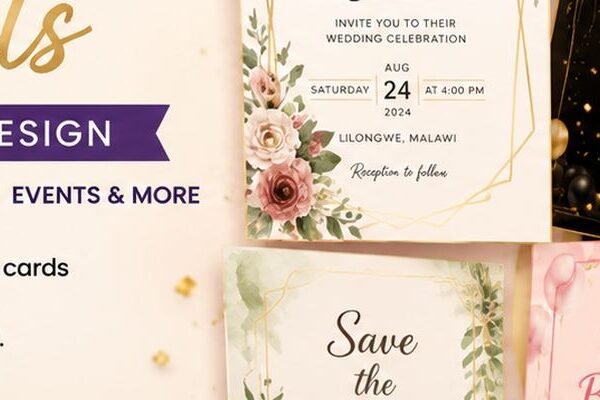 Professional Wedding, Birthday & Event Card Design